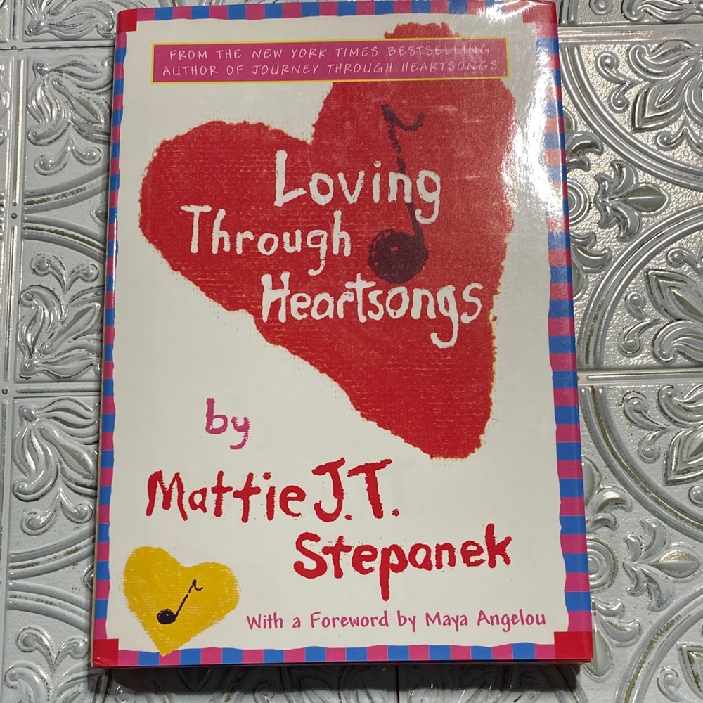 Loving Through Heartsongs Mattie JT Stepanek Poetry Book Hardcover Maya Angelou